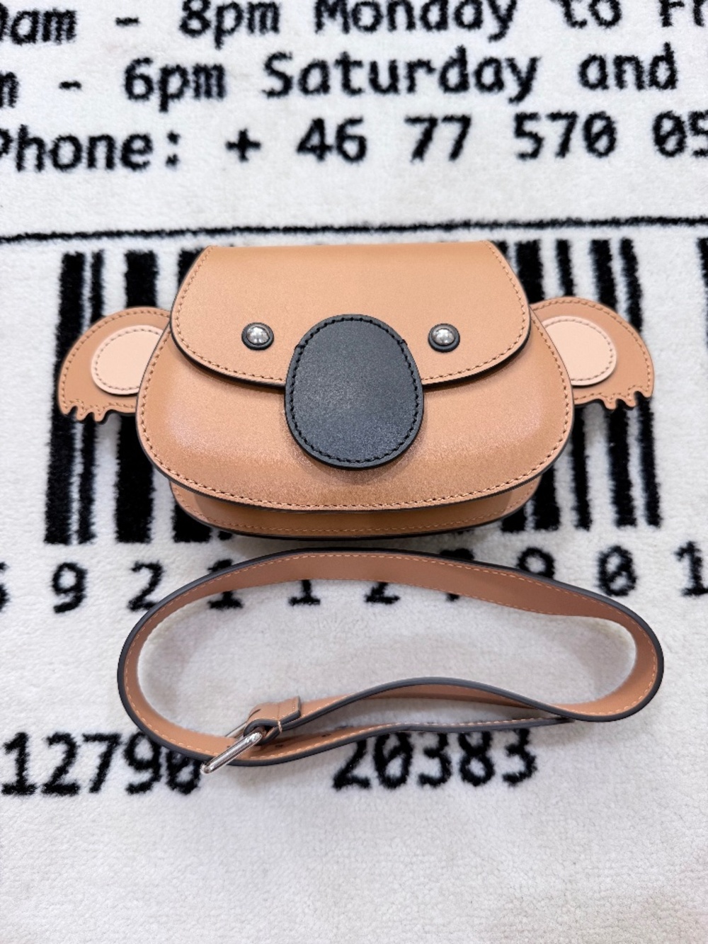 Gucci Kids Children Koala Belt Bag in Neutral Leather